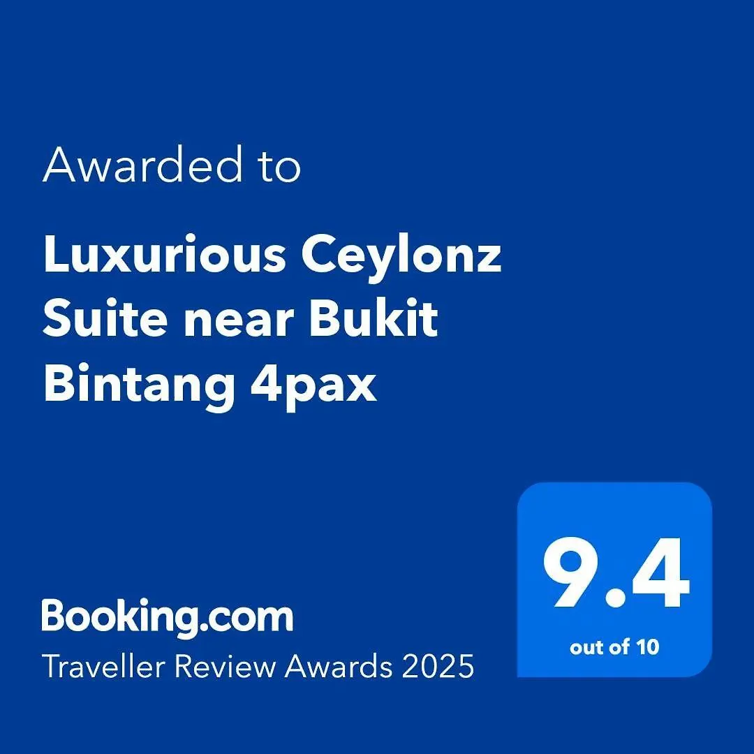 Luxurious Ceylonz Suite Near Bukit Bintang 4Pax Kuala Lumpur 0*,